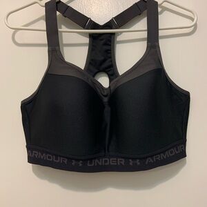 Under Armour HeatGear Crossback Sports Bra (Black) Size 40D
